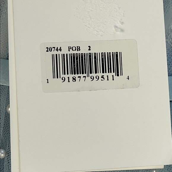 New Mac Duggal Sample Fit Flare Mini Corset Dress Light Blue Pearl Accent Sz 2 - Picture 9 of 14